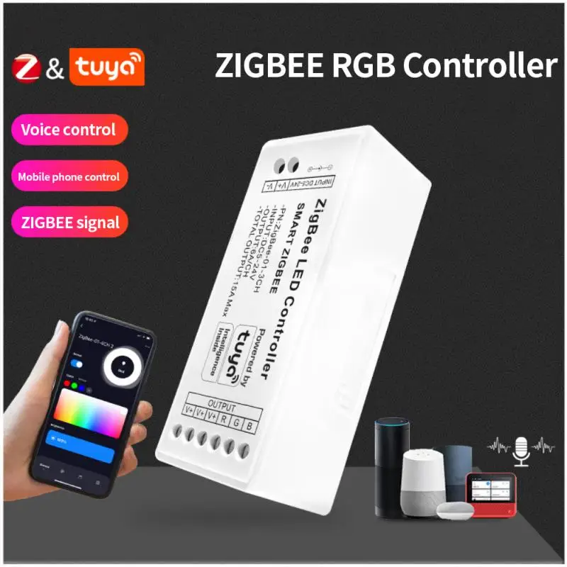 DC 5-24V Single Color/RGB/RGBW/RGBWW/RGBCCT LED Wifi Controller Zigbee Led Strip Controller For Tuya Alexa Google Home