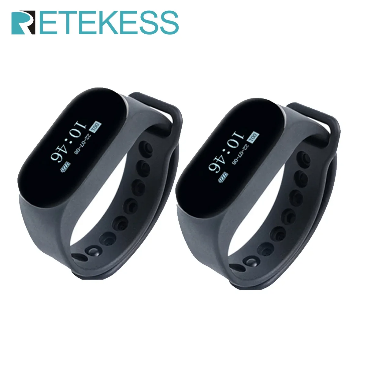 Retekess TD112 Restaurant Wireless Waiter Calling System  IPX7 Waterproof 2Pcs Watch Receivers Pager For Hookah Cafe Bar Clinic