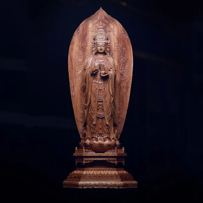 Laoshan Tan Nanhai Guanyin Buddha Statue Entrance Ornament