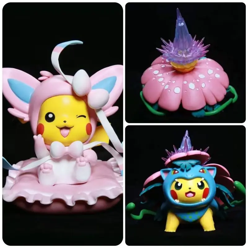 

17cm Pokemon Pikachu Cosplay Gengar Super Charizard X Psyduck Charmander Cute Action Figure Decoration Children'S Model Gift