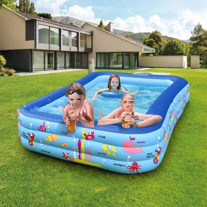 Swimming Pool 1PCS Indoor Large Game Inflatable Pool Long Kids Home Large Baby Toys Ocean Ball Pool