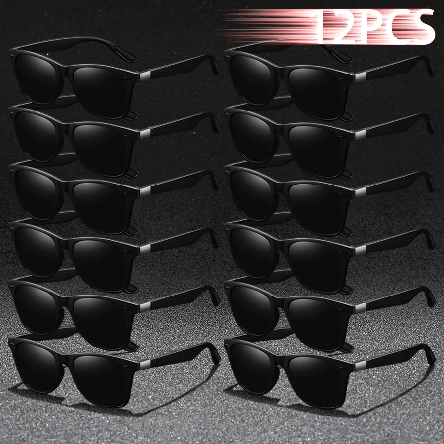 

12 шт. модные квадратные защитные очки для мужчин и женщин, альпинизм, пеший туризм, красочные модные легкие уличные очки UV400 Eyewea