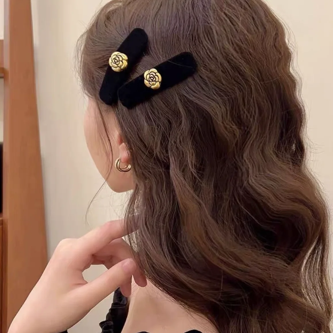 2Pcs Camellia Black…
