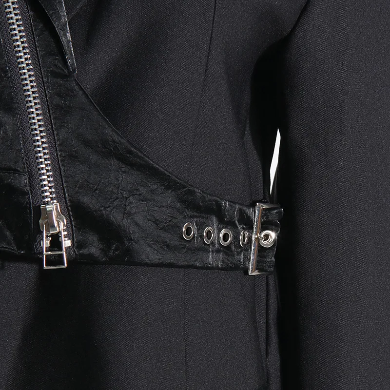 سترة نسائية على طراز OL بحاشية غير منتظمة وتصميم ملابس غير رسمية للتخسيس والخصر #6