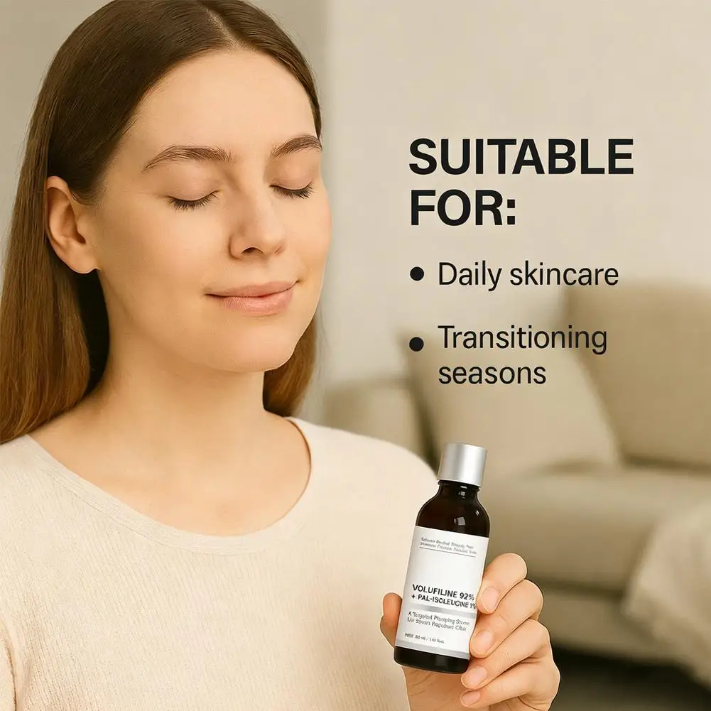30ml Facial Serum High Concentration 92% Volufiline and 1% Pal-Isoleucine Anti-Wrinkle Firming Essence Facial Skin Care