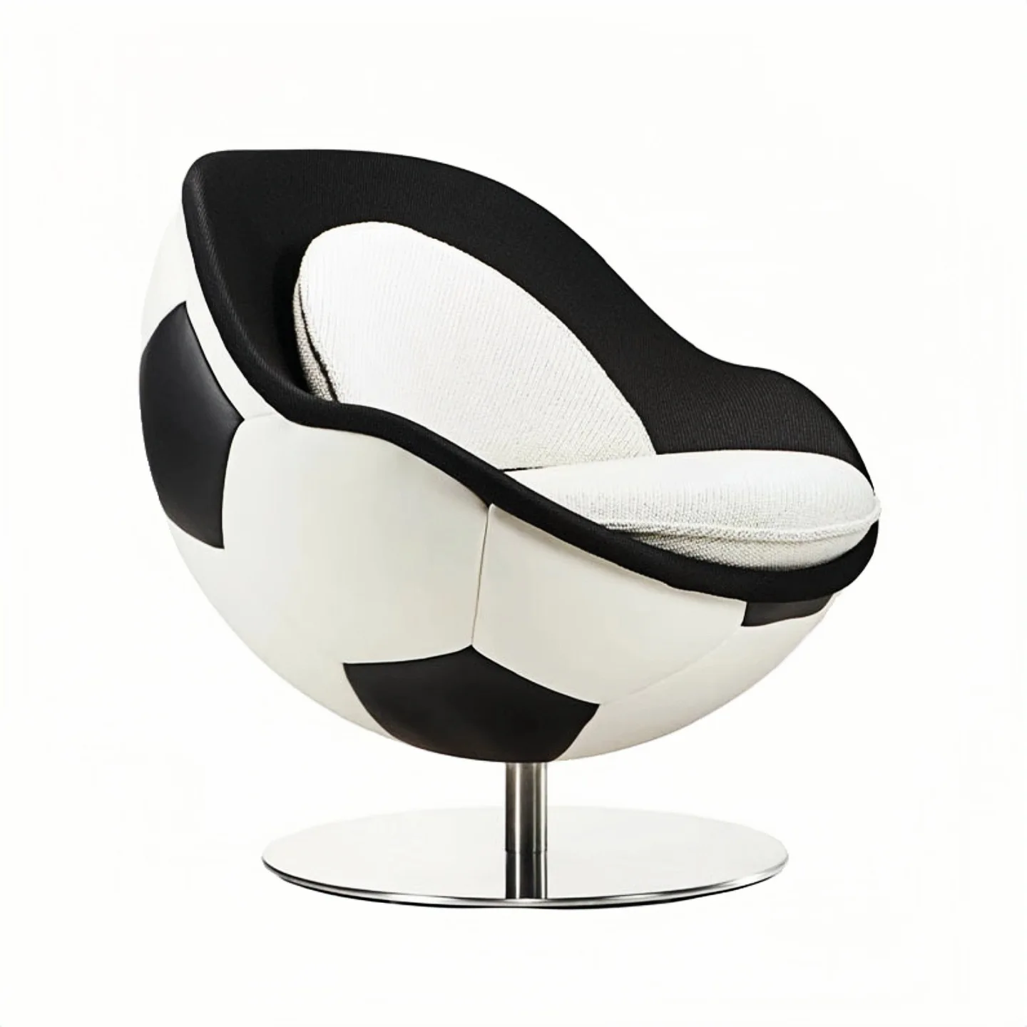 

Designer Creative Ball Basketball Chair Tennis Sofa Chair Golf Chair Black and White Football Baseball