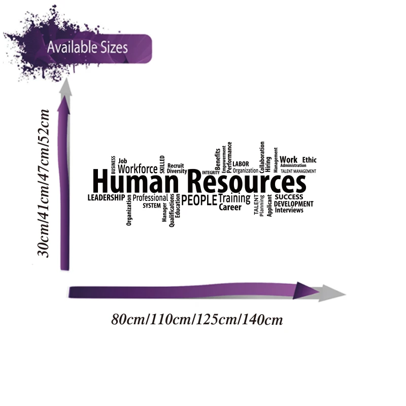 Office Human Resources Wall Sticker Decal Inspire Quote Motivation Idea Teamwork Workout  Home Decor