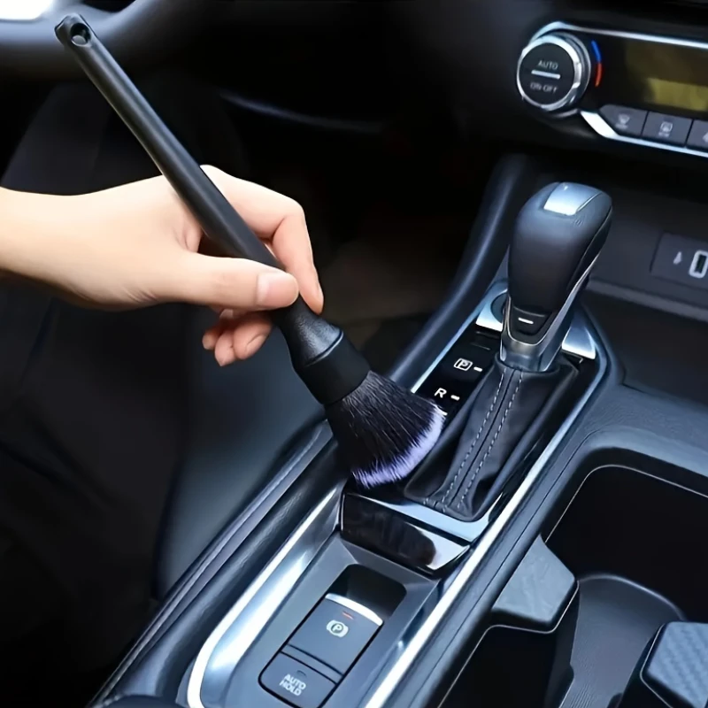 Car Detailing Soft Bristle Brush, Dust Removal Cleaning Tool for Auto Air Vents, Dashboard, Narrow Interior Crevice Gap