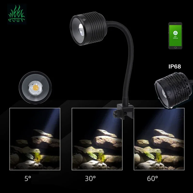 

Aqua Week Lamp Mini7pro-F Aquarium Led Light Waterproof Plant Mini Fish Tank Lighting Fishbowl Accessories Terrarium Supplies