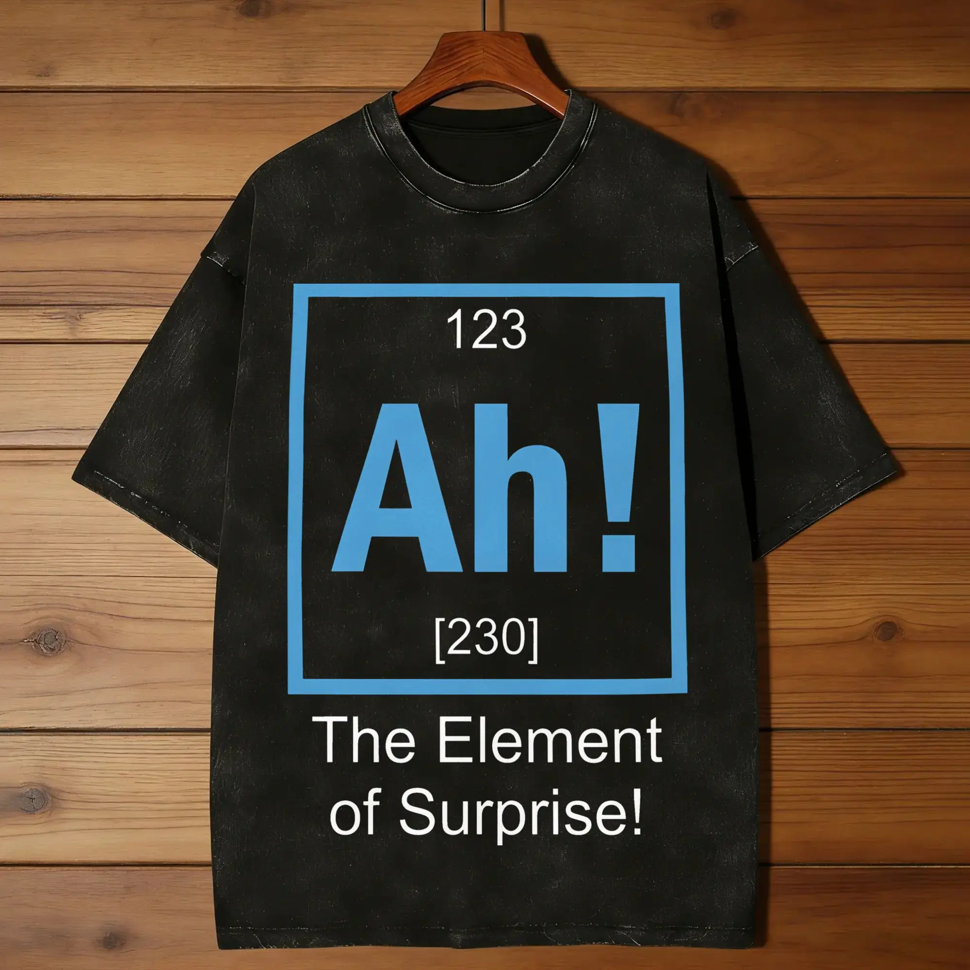 Ah! The Element of Surprise T Shirt for Men Cotton Cool T-Shirts Round Neck  Tees Short Sleeve Clothes Summer