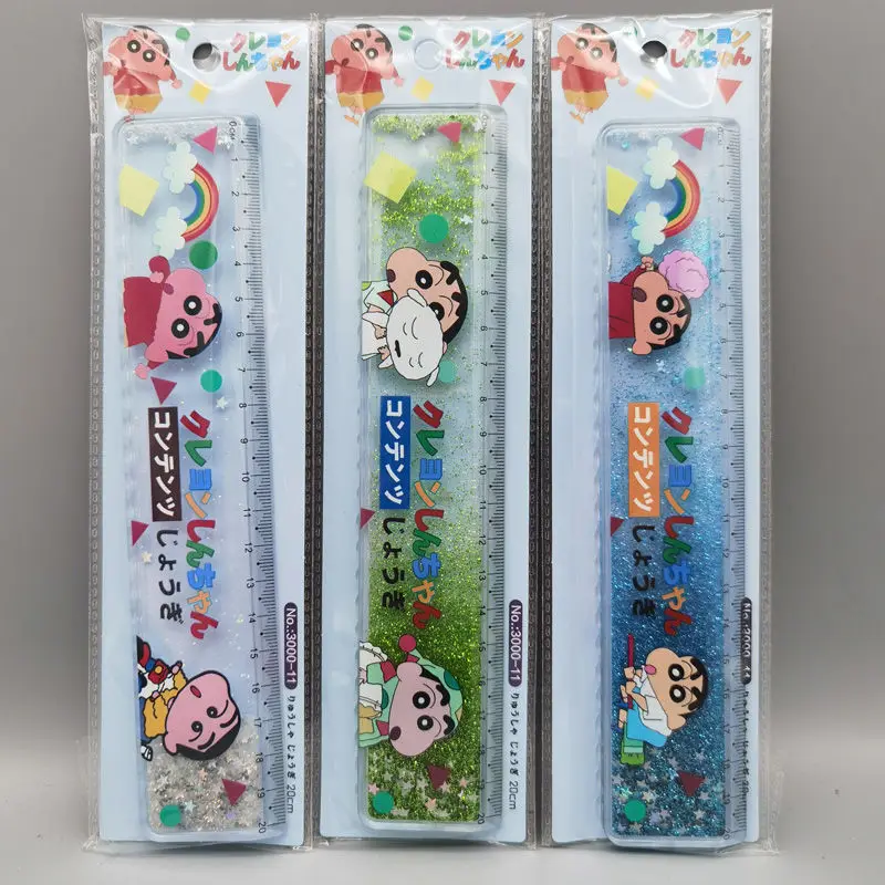 Cute Kulomi The New Trendy Quicksand Ruler Is Sweet and Oiling Ruler Melody Gift Student Exam Grid Ruler