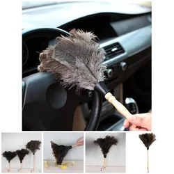 Furniture Clean Wooden Hand Household Cleaner Cleaning Tool Ostrich Feather Brush Dust Removal Duster Ostrich Feather Fur Brush