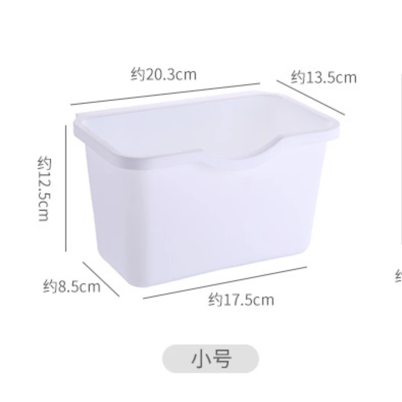 Kitchen Cabinet Door Hanging Trash Rubbish Container Mini Waste Bins Garbage Bin Can Household Rubbish Cleaning Tool