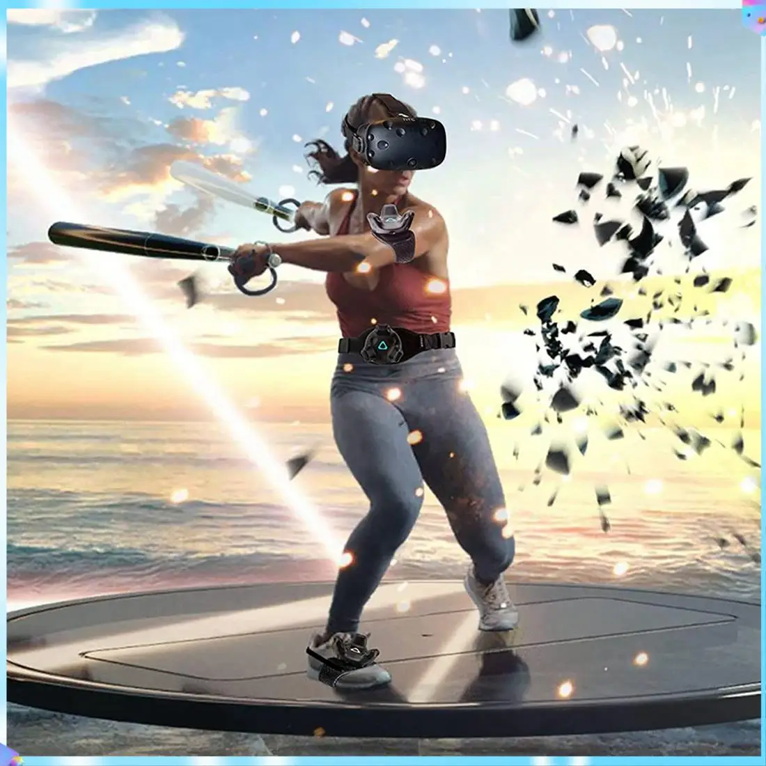 N93R Vive Tracker Belt Vive Tracker Straps For HTC Vive System Tracker Pucks,Full Body Tracking Structure And Upgrade