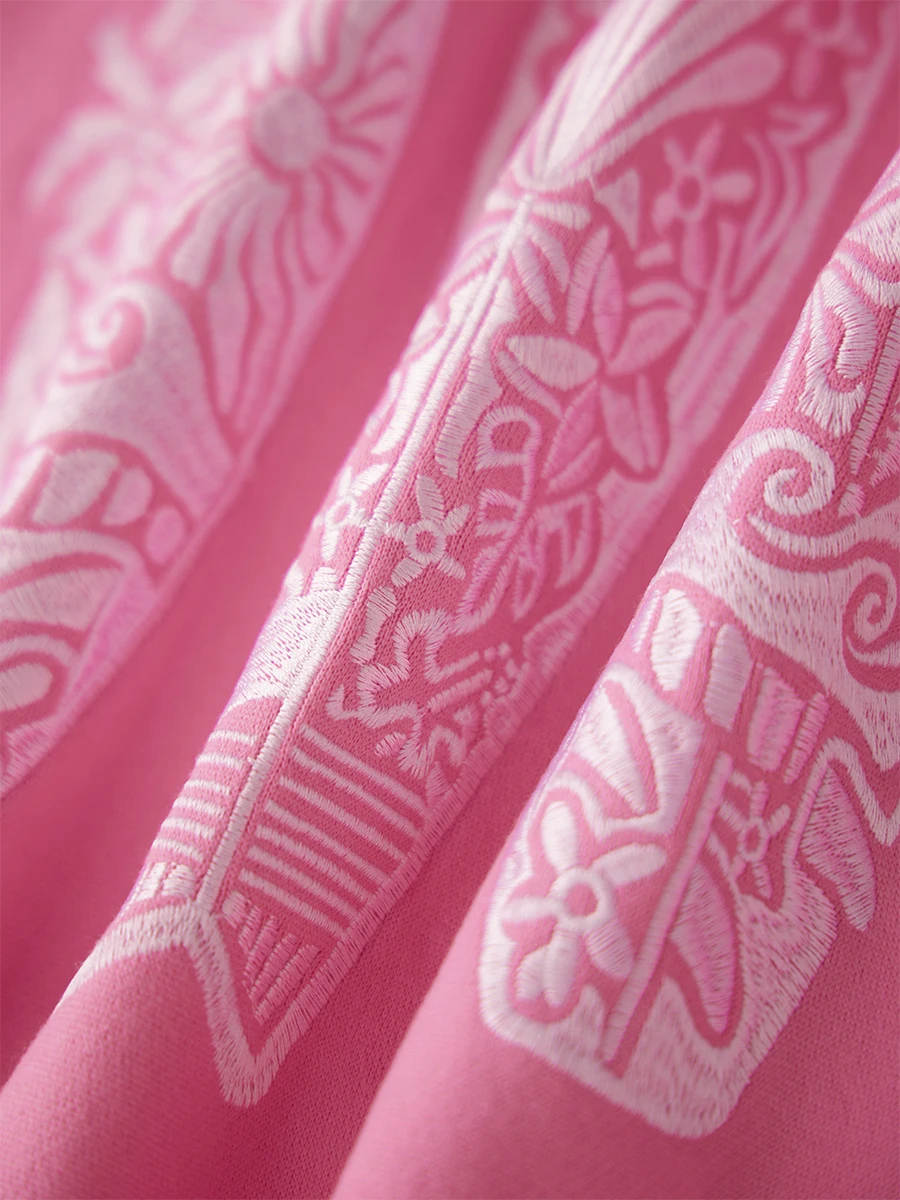 Lose Hoodies für Damen, bestickt, mit Kapuze, langärmelig, Pullover, Herbst und Winter, lässige Oberteile