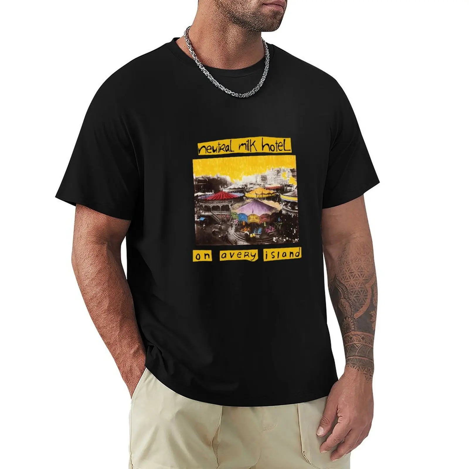 

Neutral Milk Hotel On Avery Island T-Shirt anime clothes Personalized t-shirt street wear men t shirts