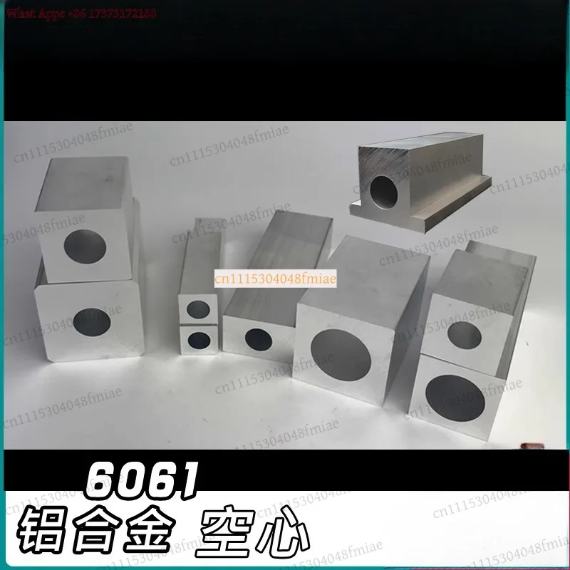 Square Aluminum Tube Rectangular Hollow Pipe 6061 Alloy Round Inner DIY Metal Profile 20x20mm-40x40mm