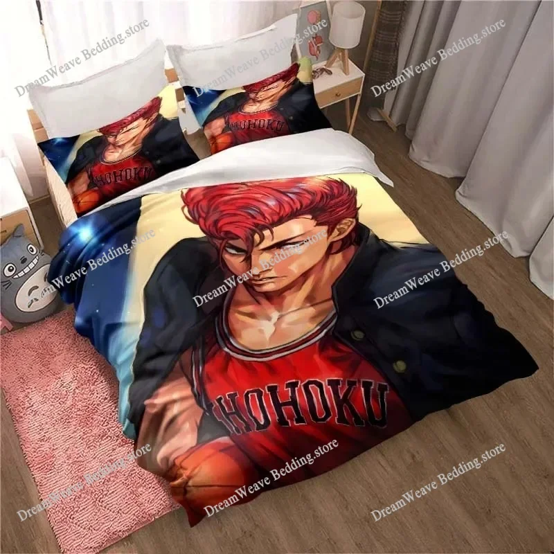 

Slam Dunk Digital Print Polyester Bedding Sets Covers Boys Bed Polyester Set for Teens Bedding Set Bed Comforter Quilt Cover