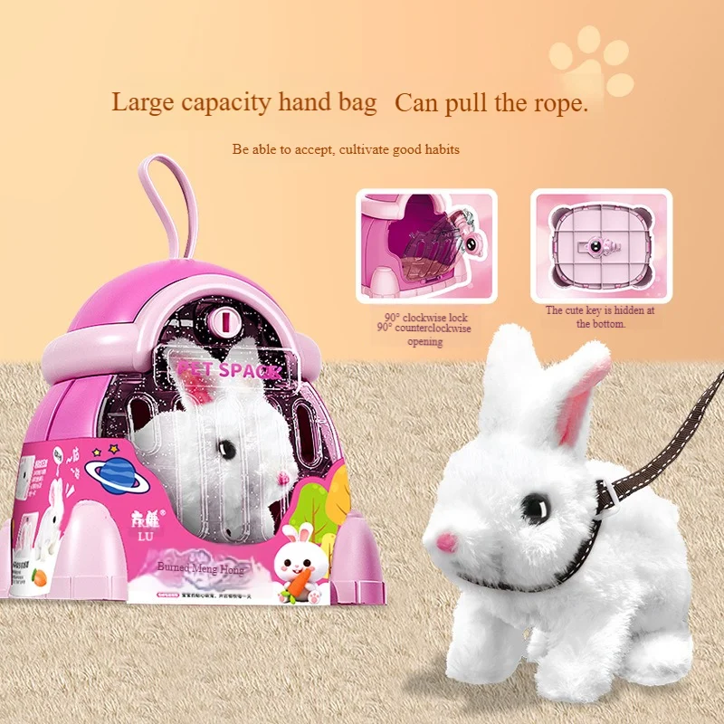 ของเล่นเด็ก ตุ๊กตาสุนัขที่เห่าขณะเดิน ตุ๊กตาสุนัขไฟฟ้าเลียนแบบจริง น่ารักเหมือนสัตว์เลี้ยง สำหรับเด็กชายและเด็กหญิง