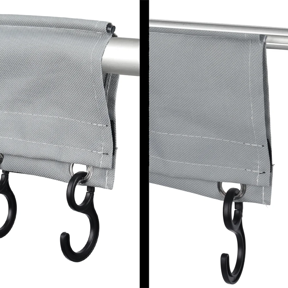 1pcs Hook Rail With Keder/Piping Camping Coat Hooks Racks For Caravan Motorhome Keder Piping Rail Strips Or Tent Roof Poles