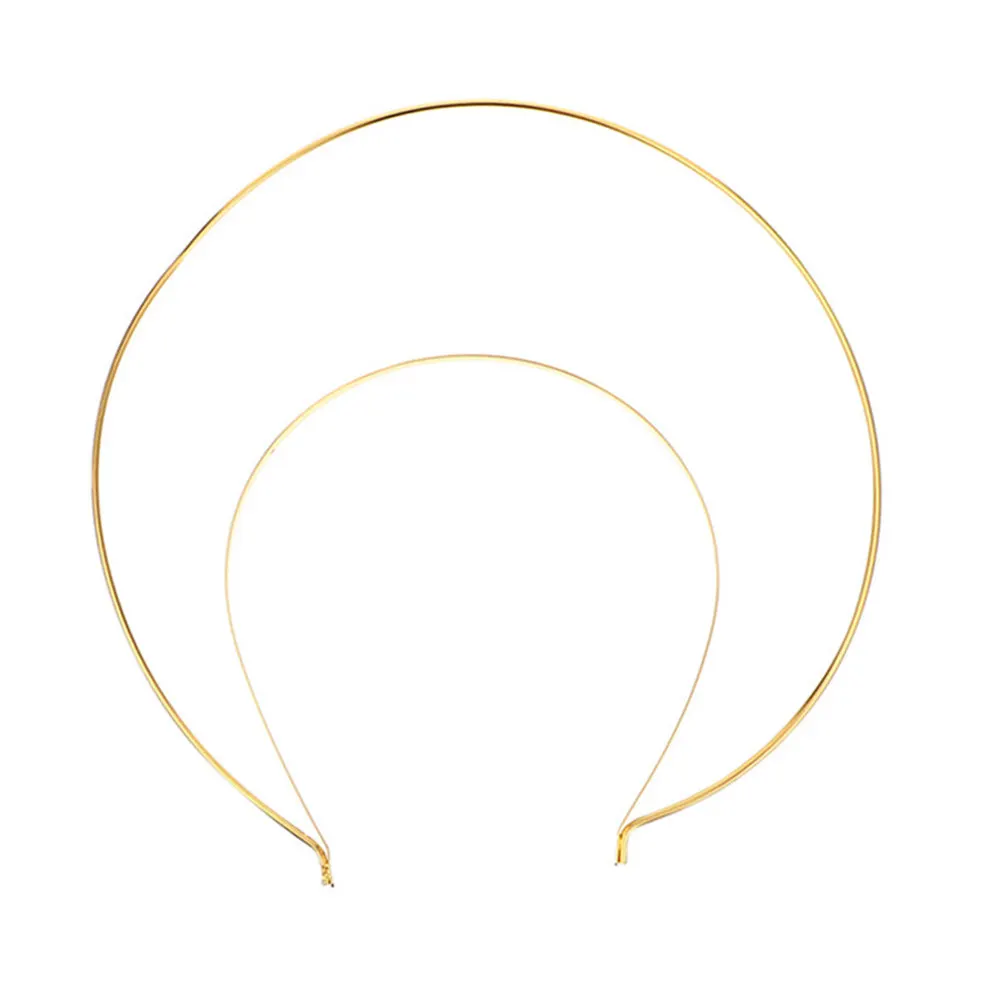 

2Pcs Creative Double Layer Crown Headband Alloy Wedding Headdress for Women Bridal Crown Hair Decor Ceremony Dance Party