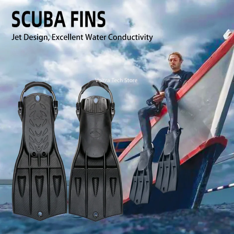 Aletas de Buceo Similares a RK3 Jet Fin, Aletas de Snorkel, Aletas Cortas de Silicona, Aletas de Natación, Equipo de Buceo Profesional para Adultos