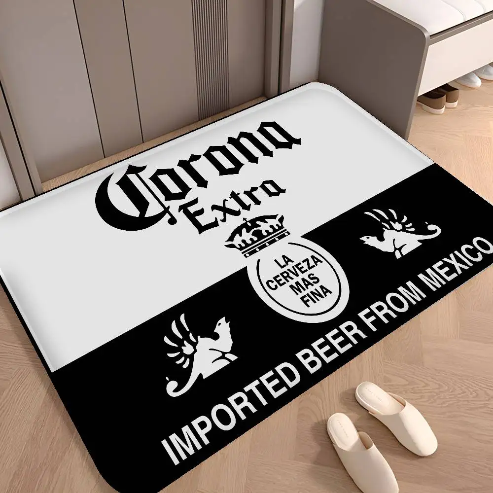 C-Corona E-Extra Beer Door Mat Kids Room Bedroom Decoration Balcony Anti-Slip Doormat Living Room Doormat Area Rug