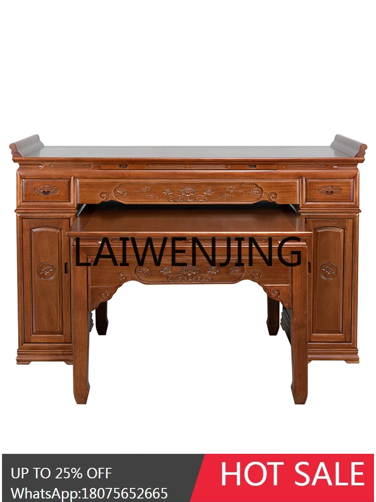 Solid Wood Incense Burner Table Modern Style Buddha Shrine Chinese Living Room Altar Middle Hall Cabinet Buddha Table