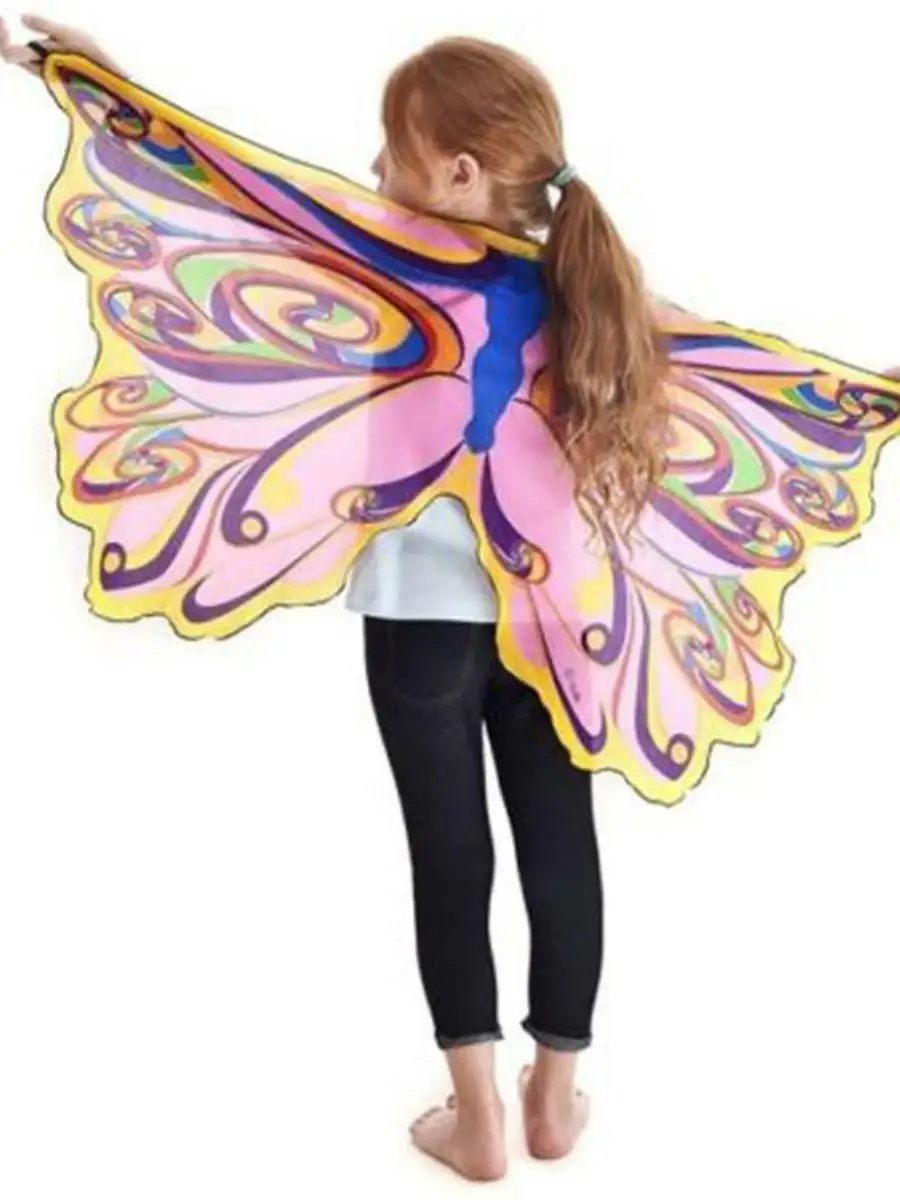 Nuevo disfraz de hada con alas de Ángel de Halloween, capa para el Día de los niños, ropa para el escenario, Material de poliéster