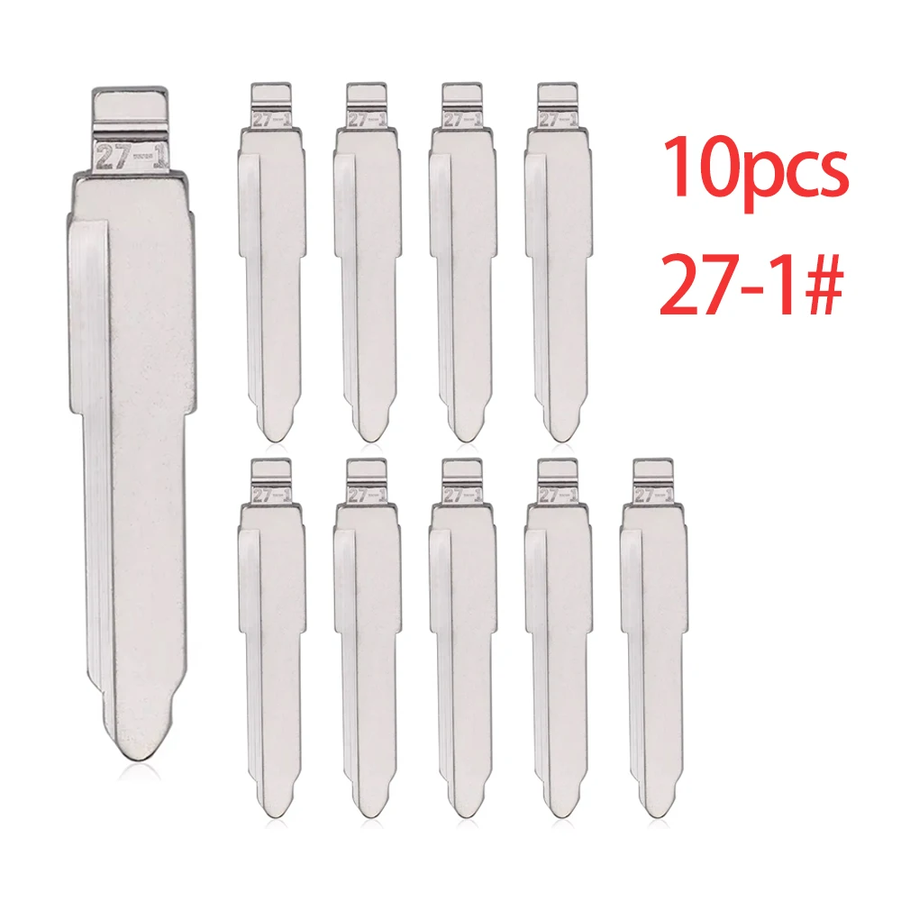 10pcs 27-1# MAZ20R MAZ24R Metal Uncut Blank Flip Remote Key Blade For Mazda for keydiy KD xhorse VVDI JMD