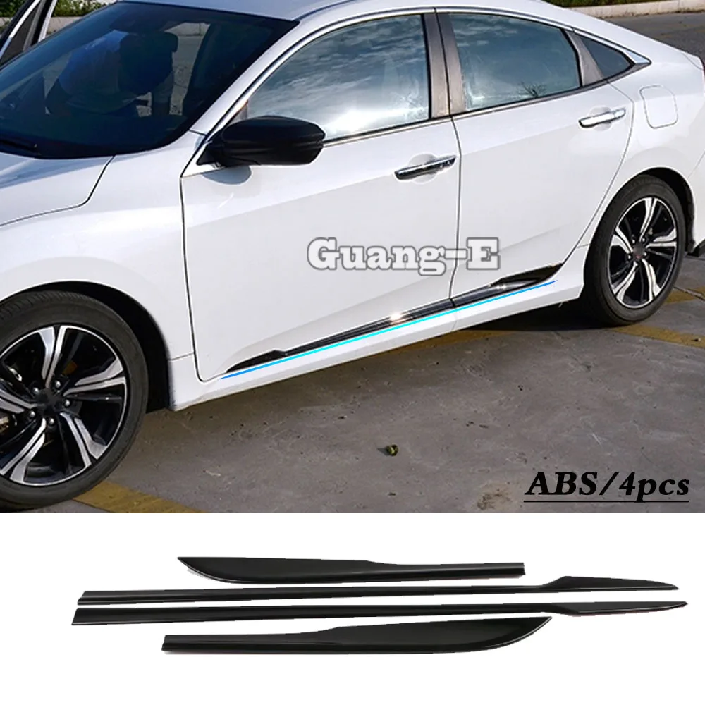 

Car Body Side Door Molding Trim Cover for Honda Civic 10th 2016 2017 2018 2019 2020 2021 Chrome Accessories Strips Decoration