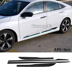 Car Body Side Door Molding Trim Cover for Honda Civic 10th 2016 2017 2018 2019 2020 2021 Chrome Accessories Strips Decoration