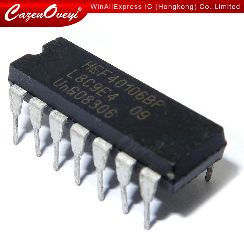 10 teile/los CD40106BE DIP14 CD40106 DIP 40106BE HEF40106BP HEF40106 DIP-14 neue und original IC Auf Lager