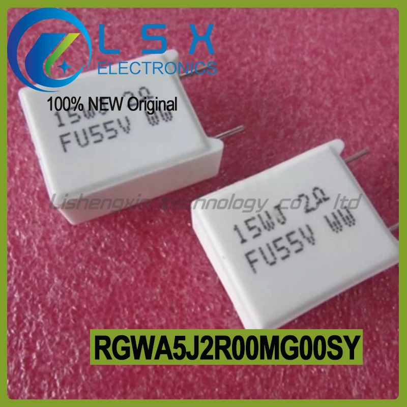 10pcs RGWA5J2R00MG00SY 15W 2R 2 Ω 5% non inductive cement resistor New and Original