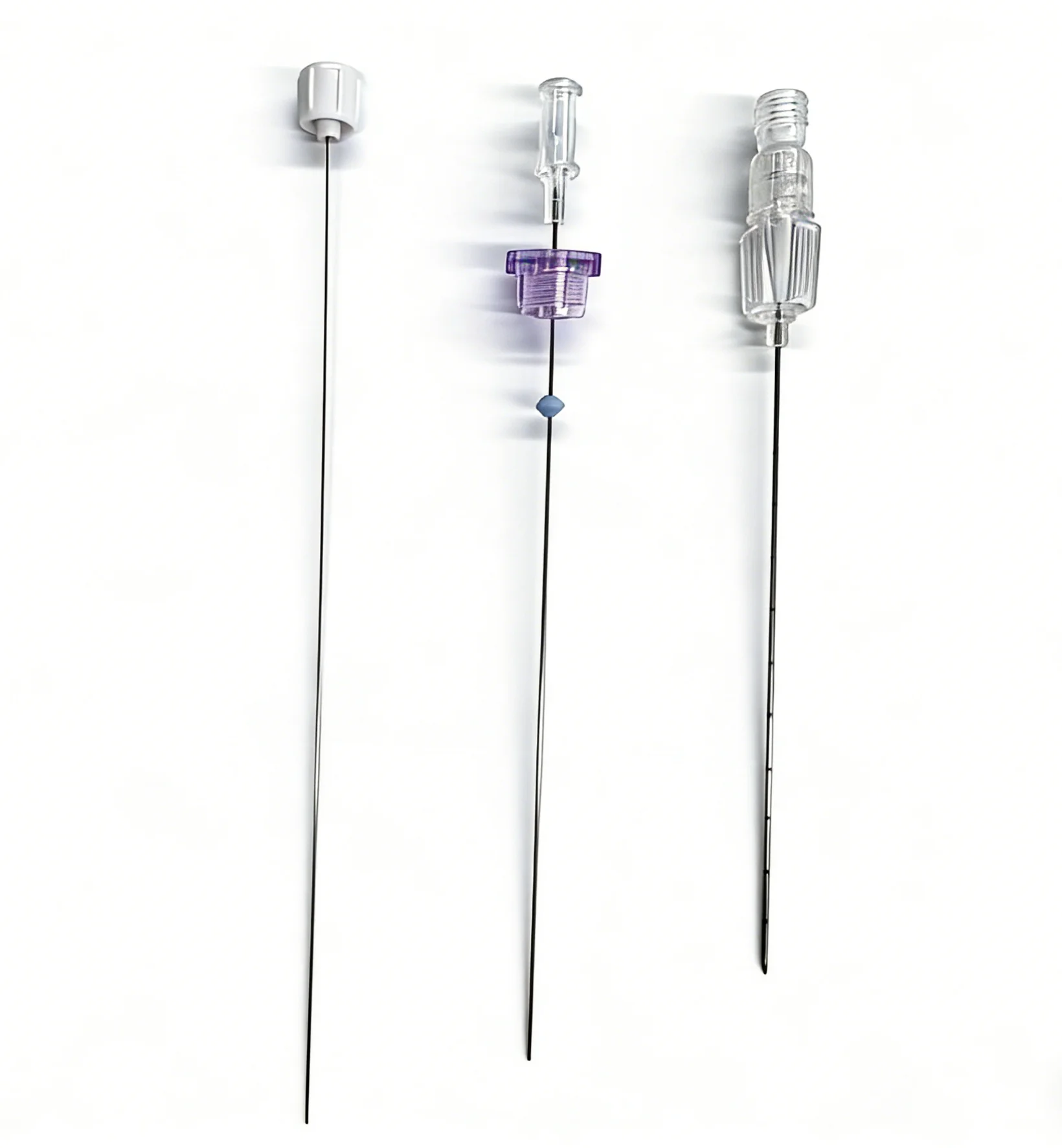 For Central Venous Intervention Stainless Steel Transparent Blue Pink Medical Supplier Y-Type Capillary Guide Nedle