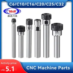 SENO C6 C8 C10 C12 C16 C20 C25 C32 ER8 ER11 ER20 ER20 ER20 ER32 100L Collet Collet Chuck tutucu CNC freze Lengthen aracı taşıyıcı