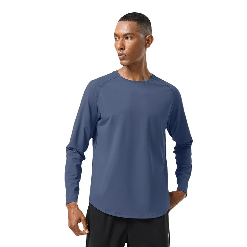 Tops Autumn and Winter Running Crew Neck Quick-Drying Long Sleeve T-Shirt Tights Sports