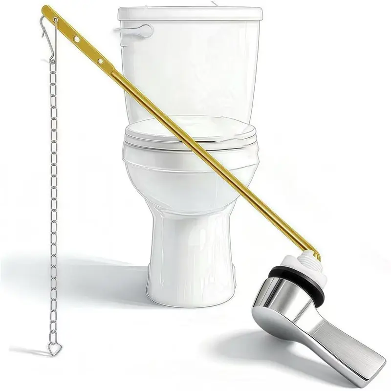 ABKP-Universal Front Mount Toilet Handle Replacement Kit, For Most Toilets Compatible Flush Lever