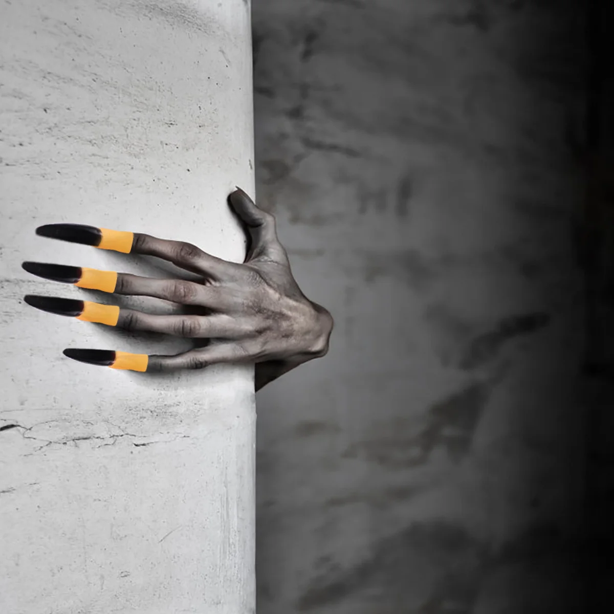 30 stücke Finger Nagel Halloween Zombie Requisiten Spooky Scary Halloween Zombie Finger Nägel Für Cosplay Party Decor Gummi Material