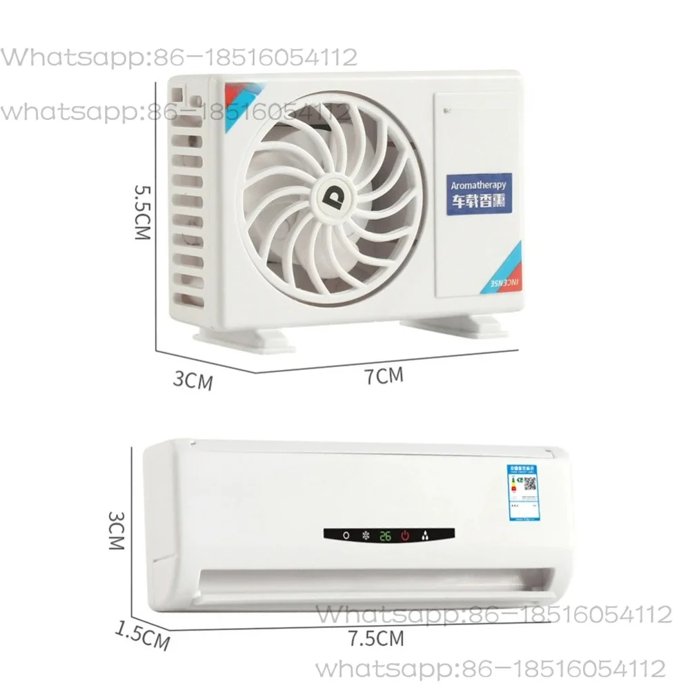 Air conditioning model car aromatherapy perfume mini simulation external machine car ornament 2026 new trend light fragrance