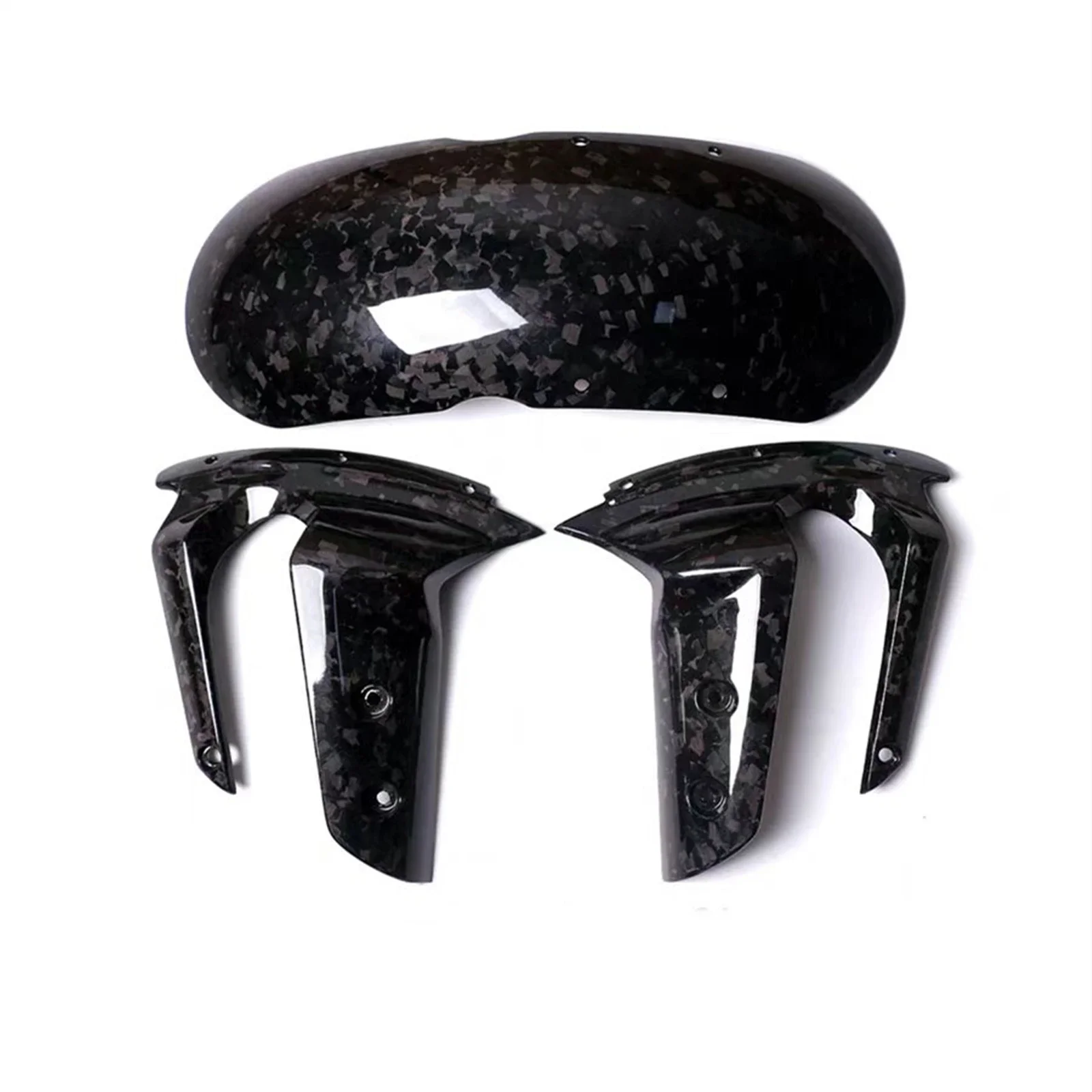 Pop Real Carbon Fiber Motorcycle Front Fender Mudguard Splash Mud Guard Plate Splasher Cover For Triumph Rocket 3 III 2020-2022