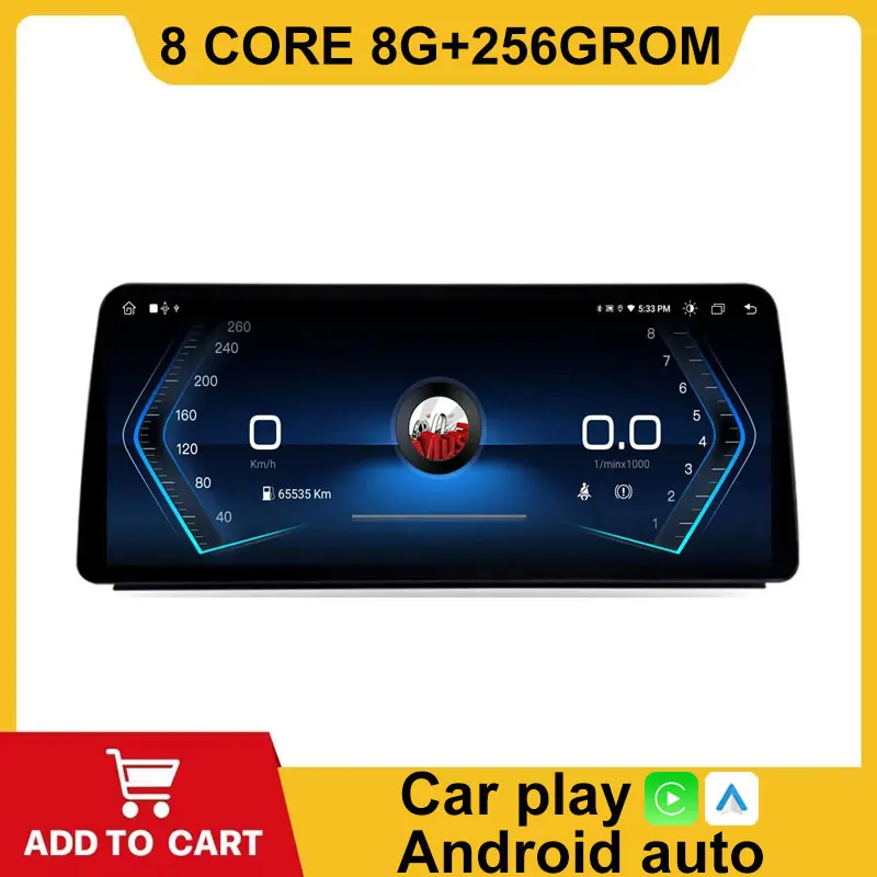 

12.3 Inch Android 14 Screen For BMW E90 E91 E92 2005 - 2012 Car Carplay Monitors Stereo Speacker Radio Multimedia Player