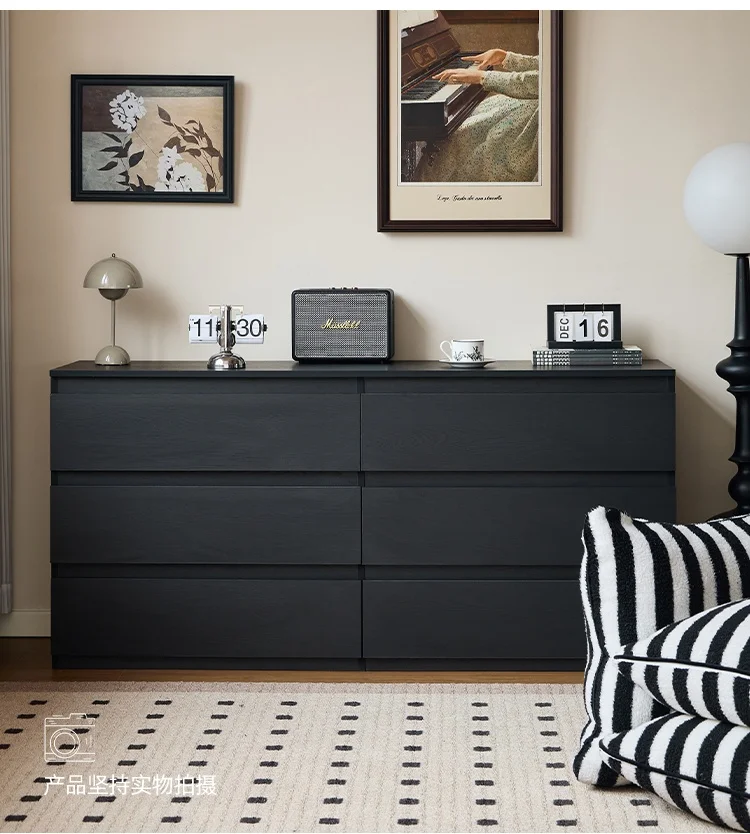 * Black Storage Cabinet Household Bedroom Storage Cabinet
