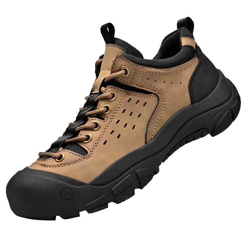 

VIPOL Мужская повседневная походная обувь, уличная противоскользящая роскошная кожаная модная мужская обувь для бега на толстой подошве