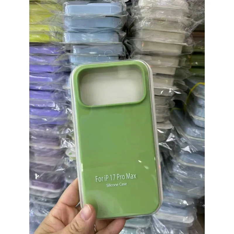 Handyhülle aus flüssigem Silikon mit angenehmer Haptik für iPhone 18 Pro Max 18 17 Pro Air Macaron, einfarbig, Bonbonfarben, mit Verpackungsbox – Detail 7