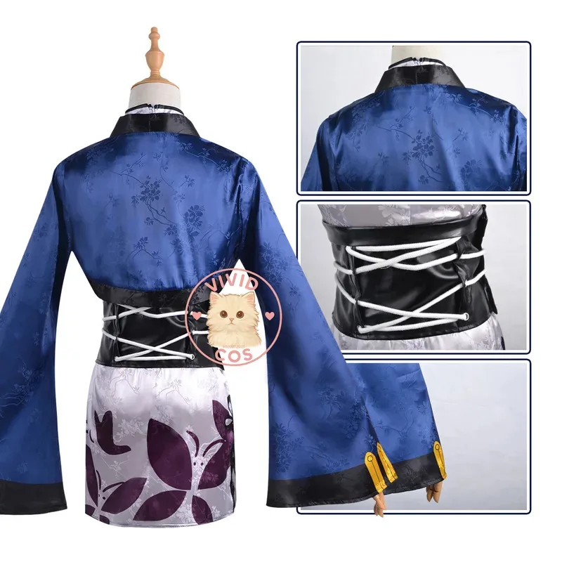 Kostum Cosplay Qipao Kucing Berambut Biru Ciel Phantomhive Butler Anime PGEM Assertive Set Lengkap Pakaian Wanita Jo