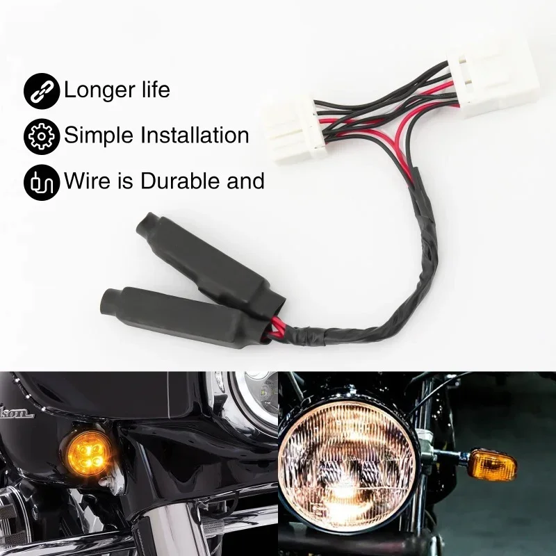 

For Harley 883 XL120 Motorcycle Equalizer LED Load Blinker Turn Signal Light Resistor Plug,12V