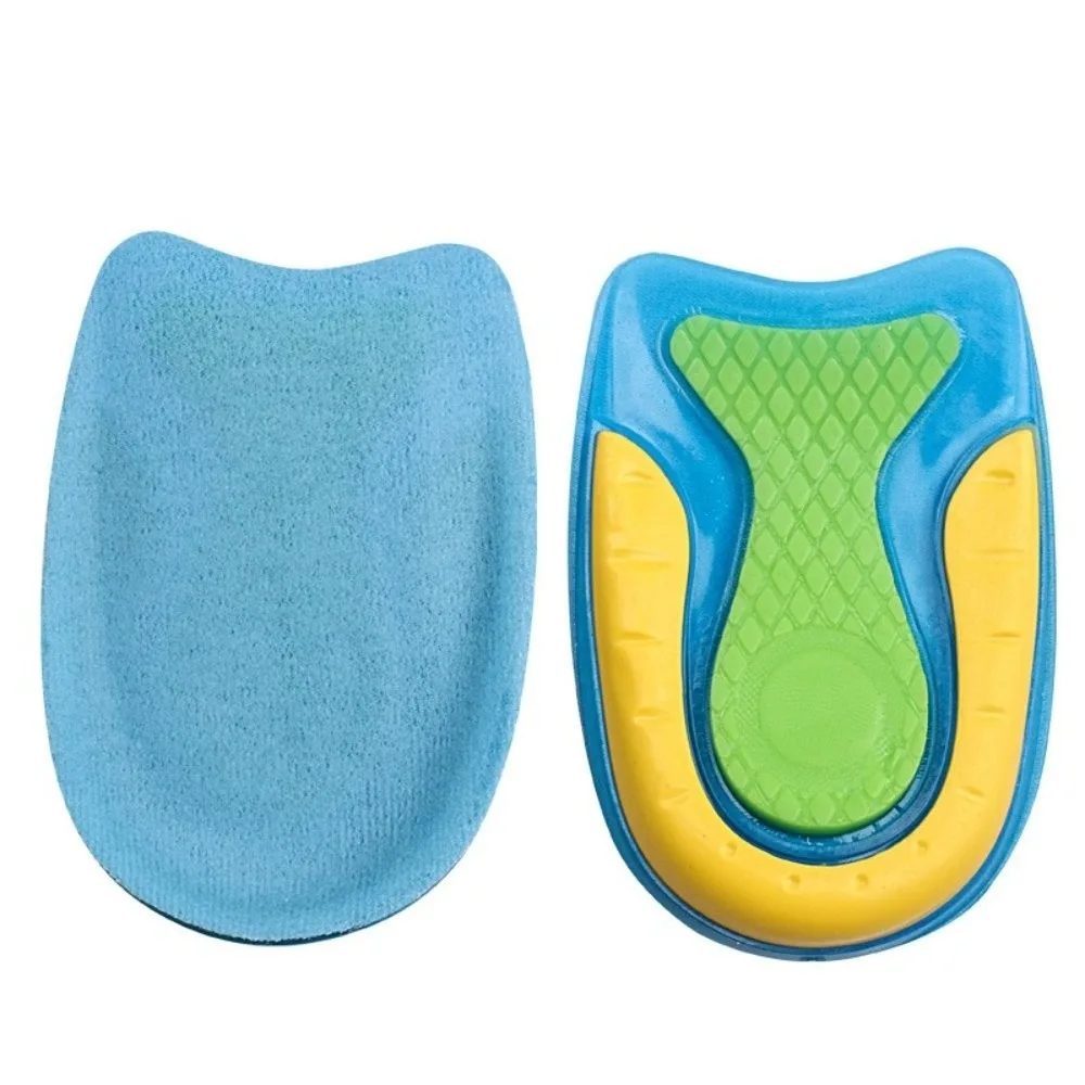 Silicone Gel Shoe Insoles Height Increase Heel Cup Support Pain Relief Insoles Cushioning Design Plantar Fascitis Treatment