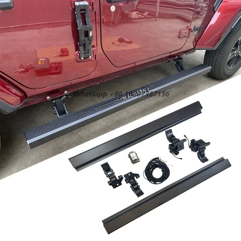 

Retractable power pedals for Wrangler JL JK 2/4 doors Automatic foot pedals Electric side pedals