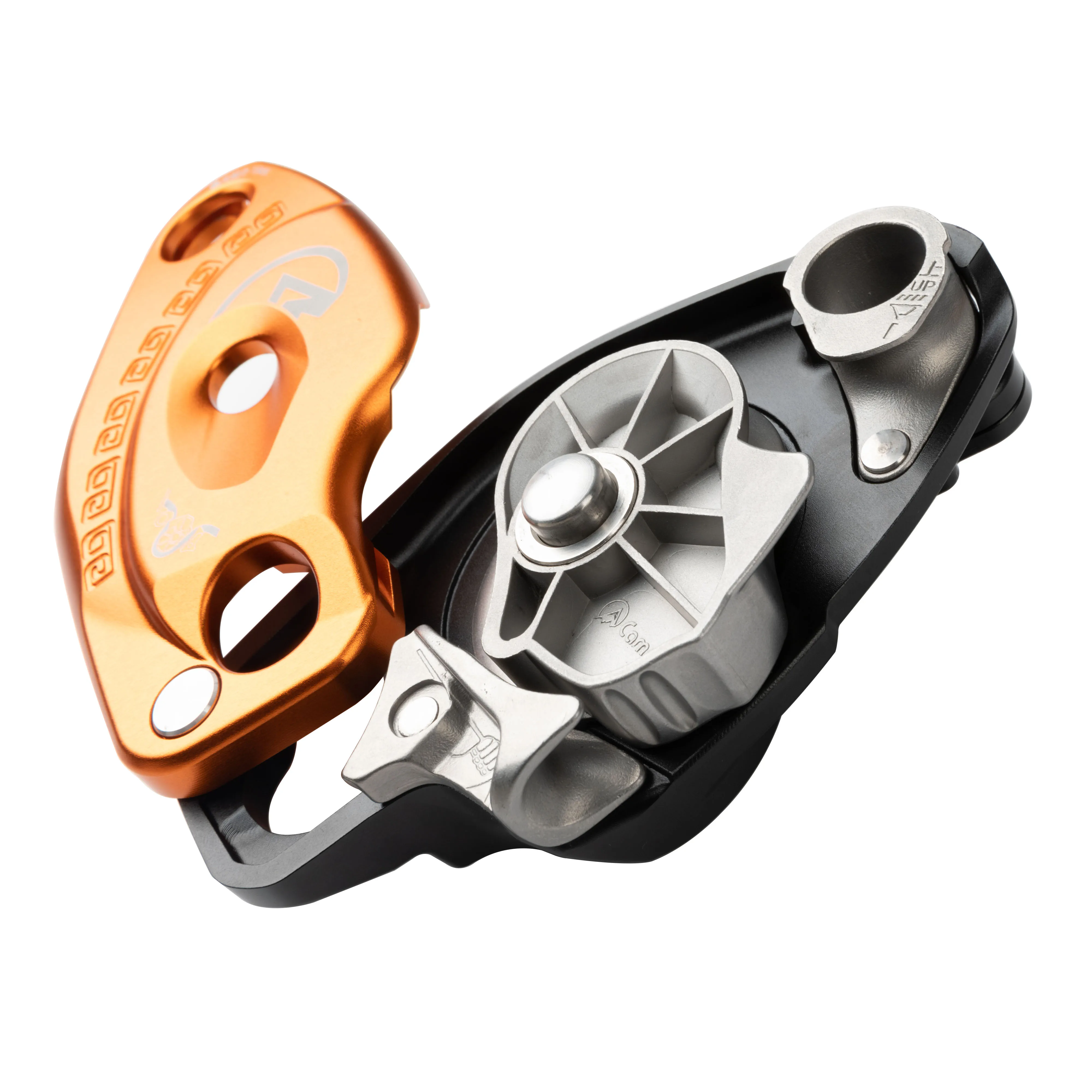 Camnal Descender Anti Panic Rappelling Gear Belay Descending Devices سلامة التسلق عمليات الارتفاعات العالية 1500 كجم الإنقاذ 15 كيلو نيوتن